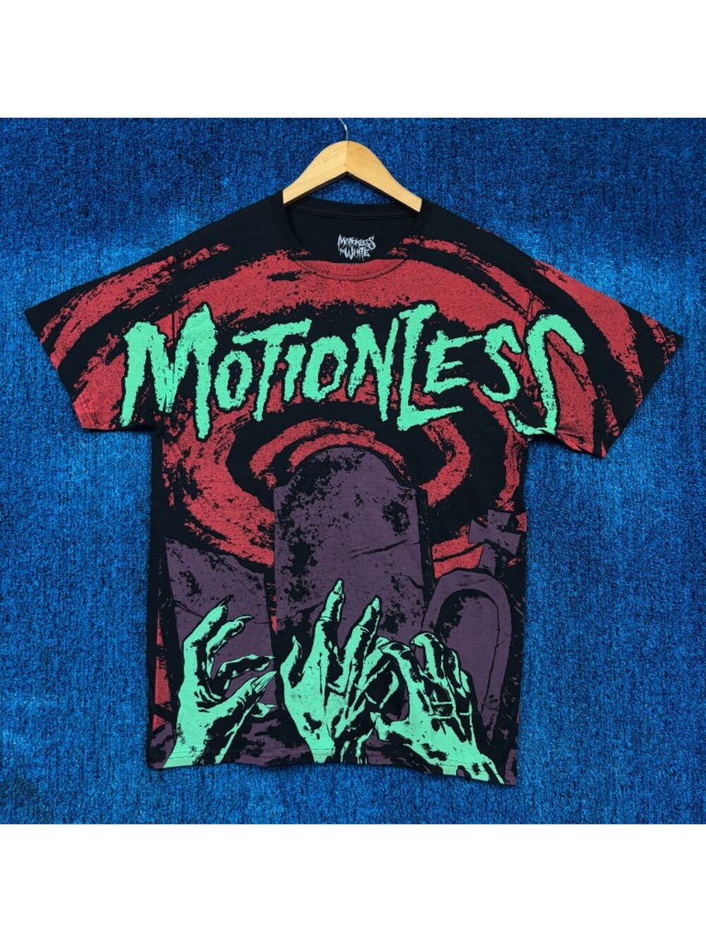 Motionless in White Graveyard Shift Industrial Metal Tee M